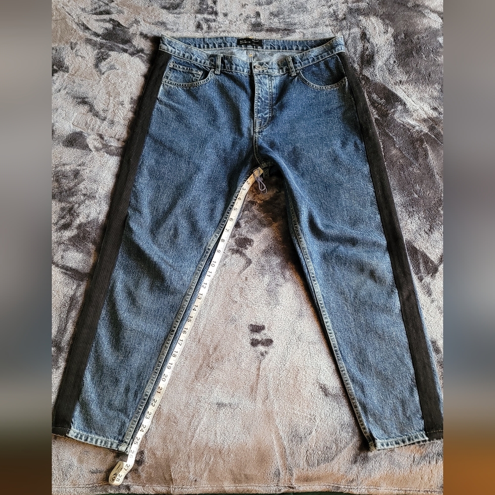 Zara Man ZMDC Loose Tapered Fabric Panelled Jean